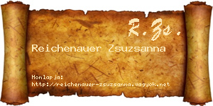 Reichenauer Zsuzsanna névjegykártya